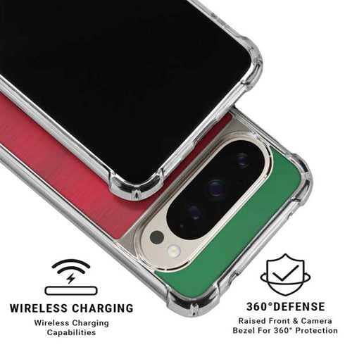 Portugal Soccer Flag Pixel 9/9 Pro Clear Case